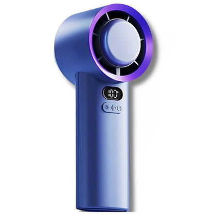 Ice-cooling handheld fan with up to 6 hours of runtime